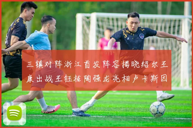 三镇对阵浙江首发阵容揭晓绍尔王康出战王钰栋陶强龙亮相卢卡斯因伤缺席